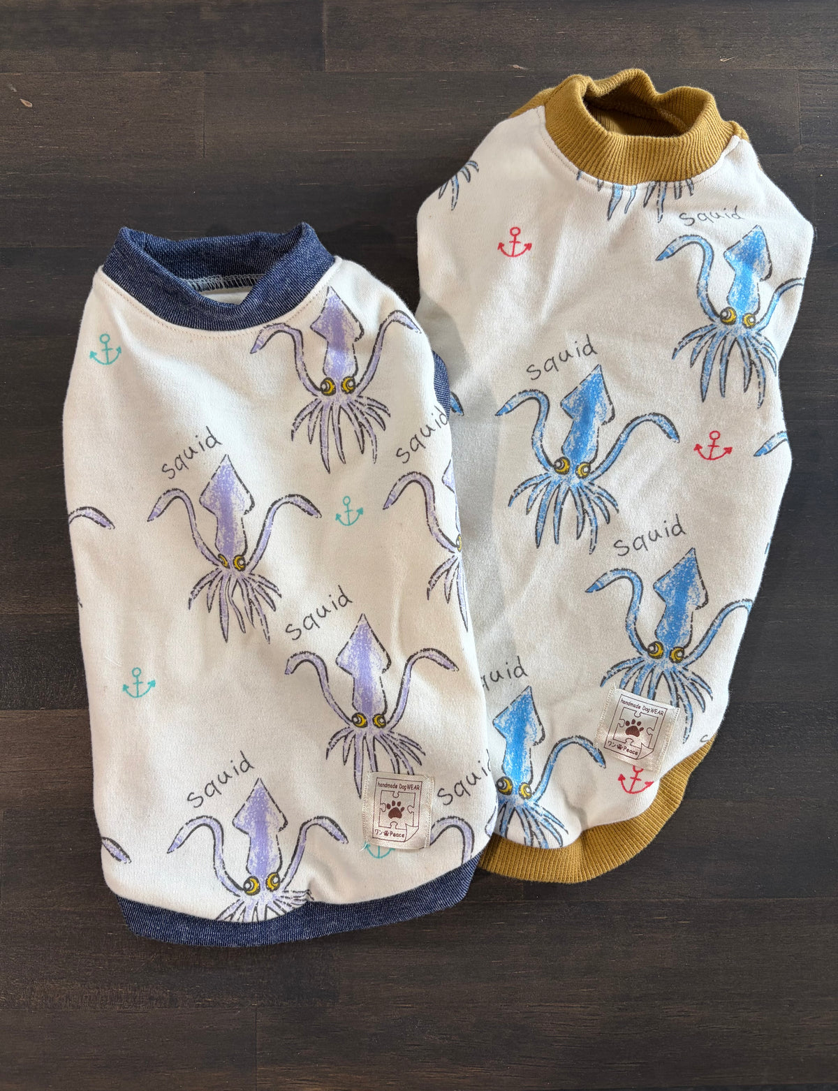 イカ柄タンクトップ|BLUE & PURPLE