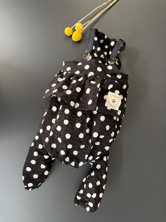 ドットサロペット|軽量リップル生地(通年OK/3色オーダー)s2