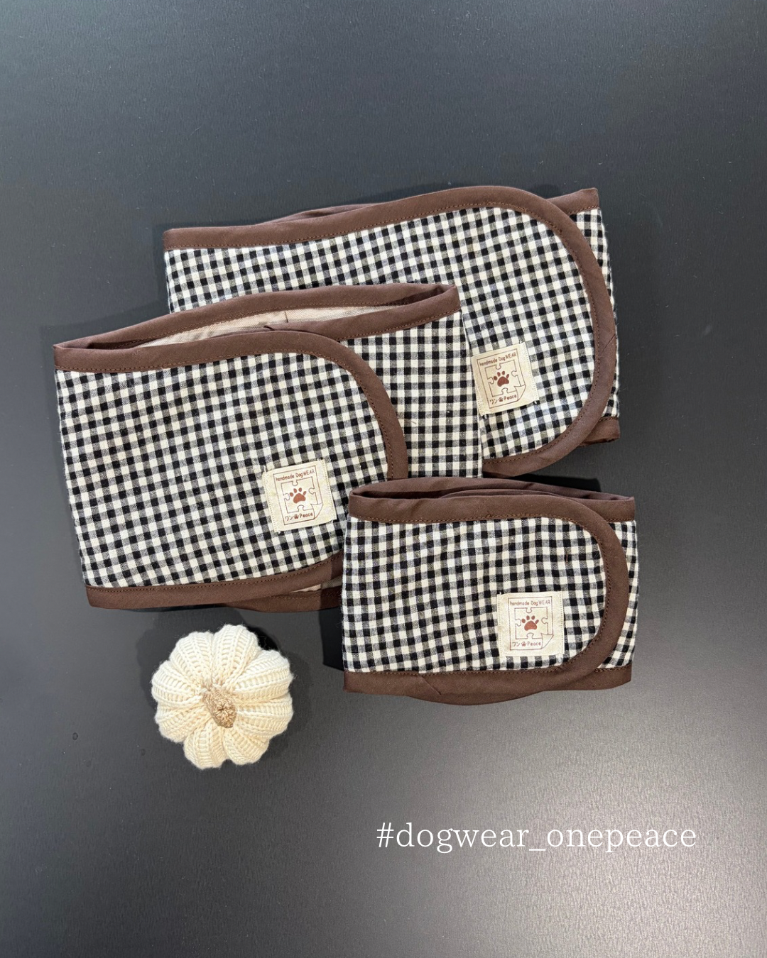 GINGHAM CHECK MANNER BELT