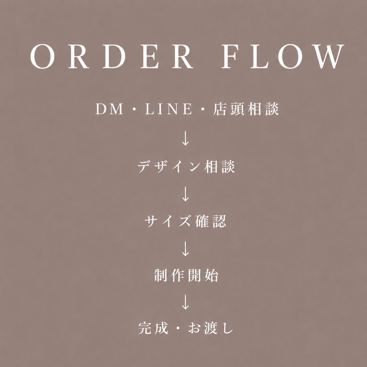 ORDER MADE｜オーダーメイド制作