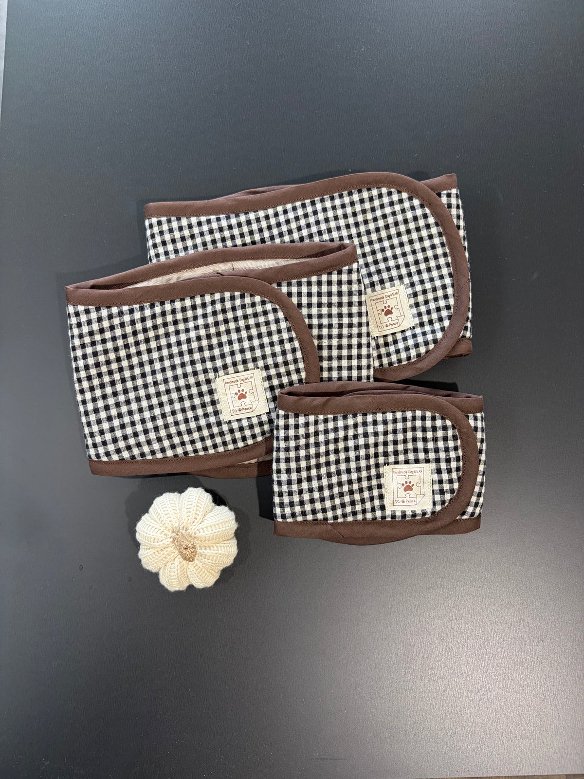 GINGHAM CHECK MANNER BELT